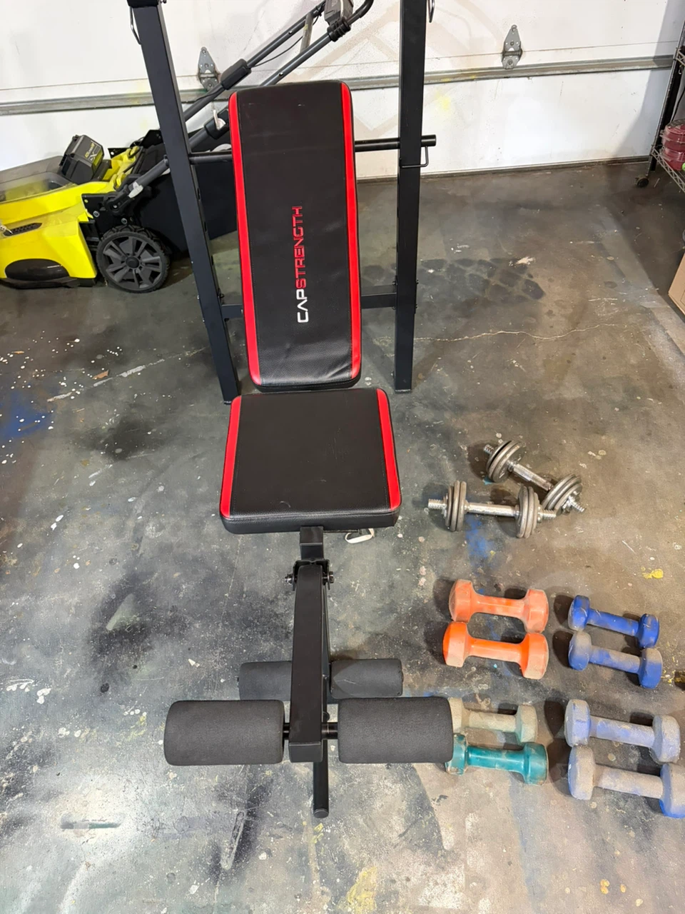 CAP Strength Workout Bench and Dumbbell Set - photo 3