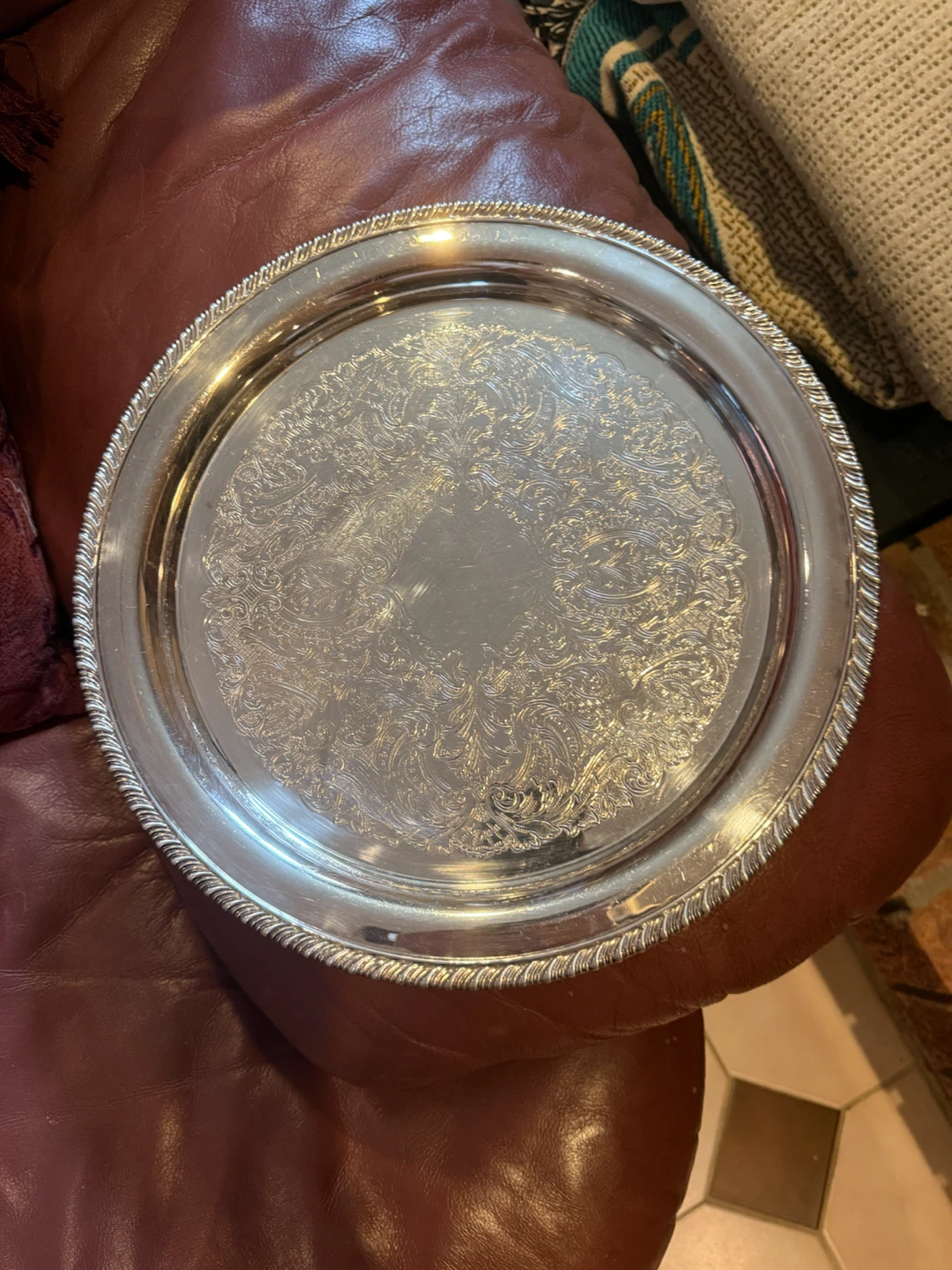 Wm. A. Rogers Silver Plated Serving Tray
