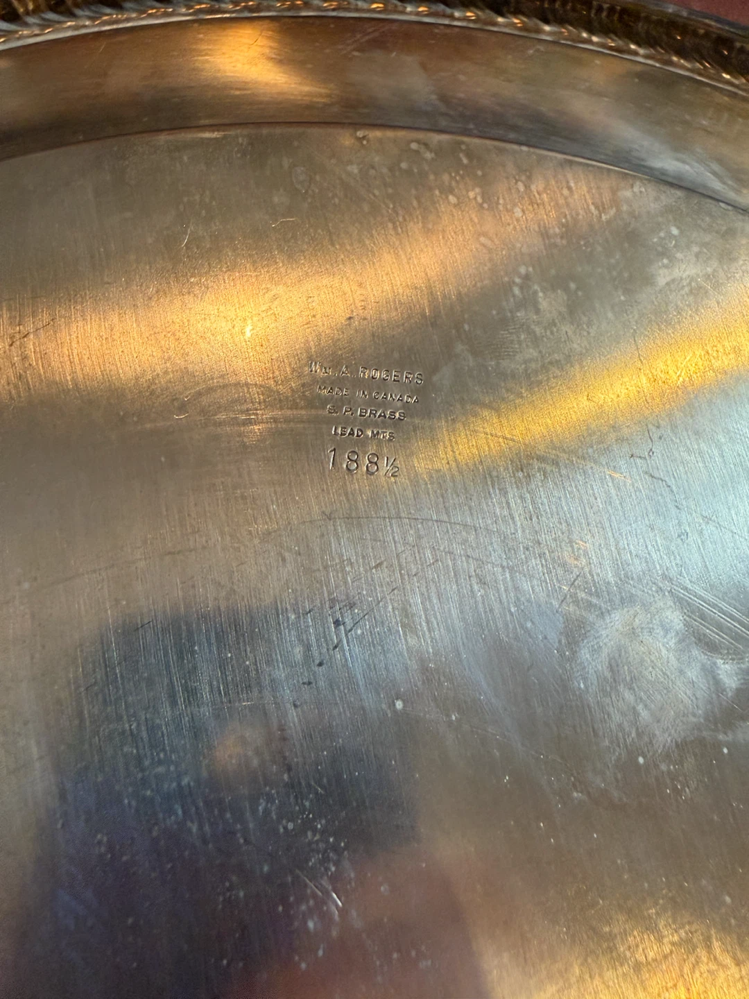 Wm. A. Rogers Silver Plated Serving Tray - photo 2