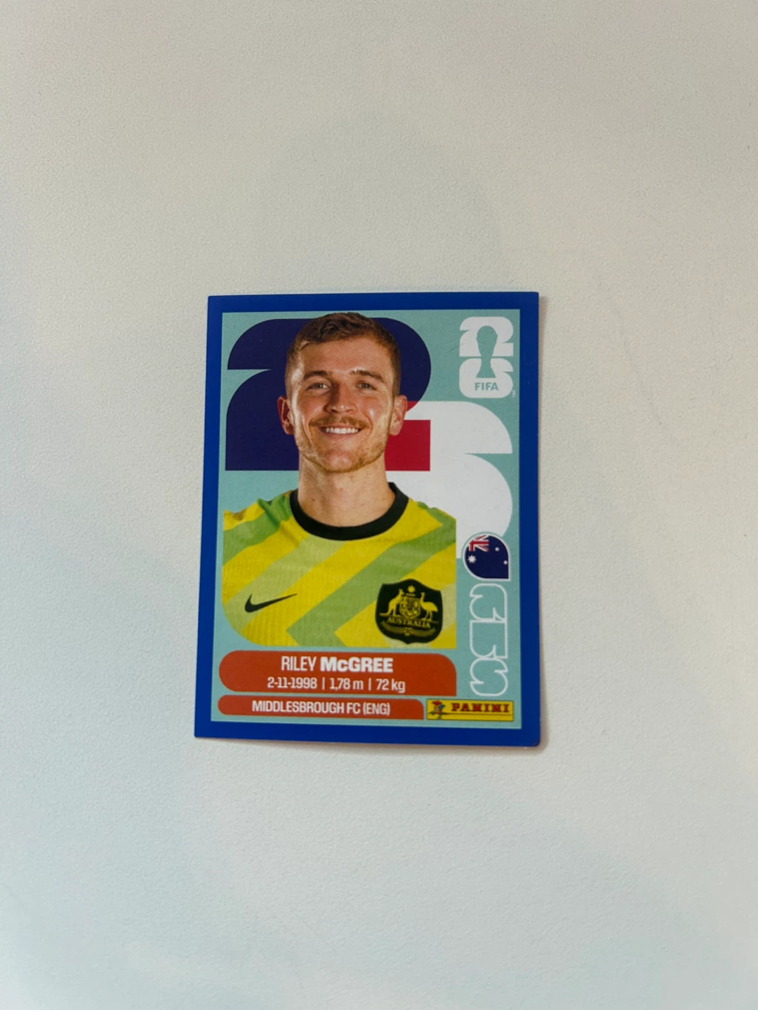 Panini Riley McGree FIFA World Cup 2026 Card