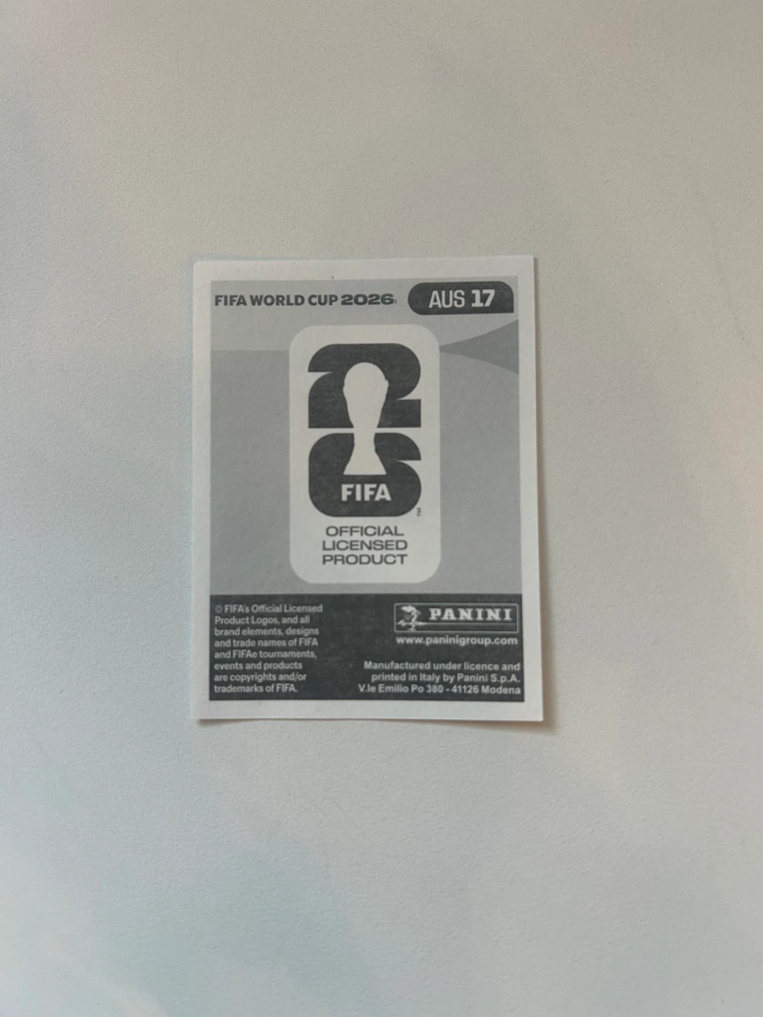 Panini FIFA World Cup 2026 Craig Goodwin Trading Card - photo 2