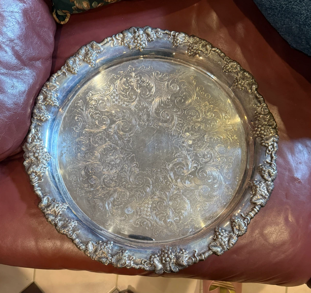 Vintage Wm. A. Rogers Silver Plated Serving Tray