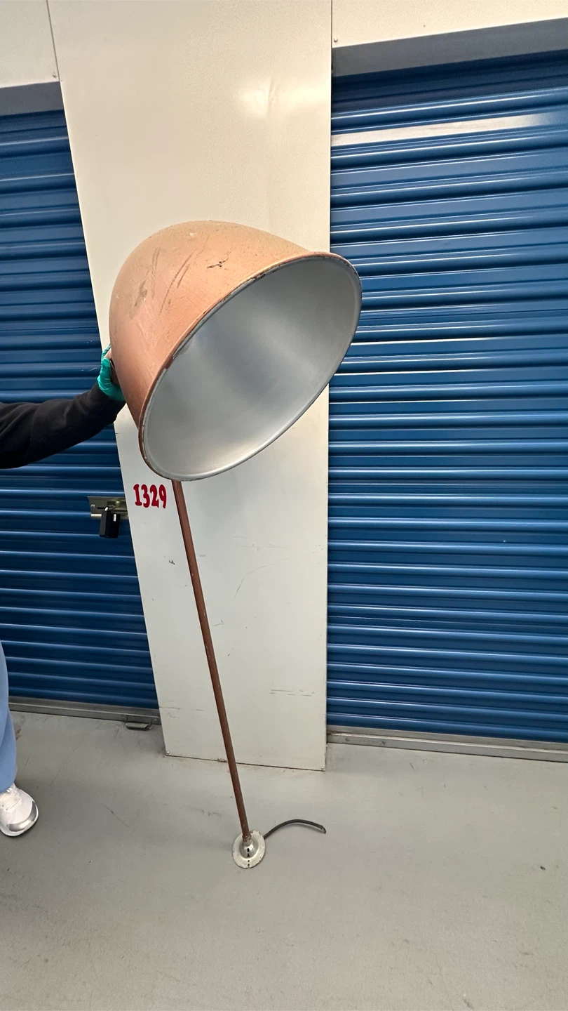 Industrial Style Copper Floor Lamp