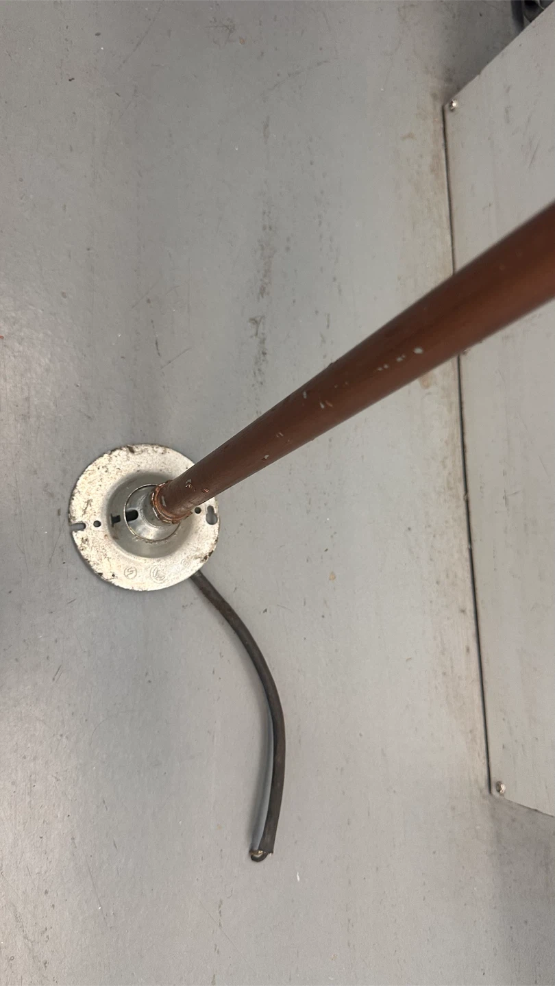 Industrial Style Copper Floor Lamp - photo 3