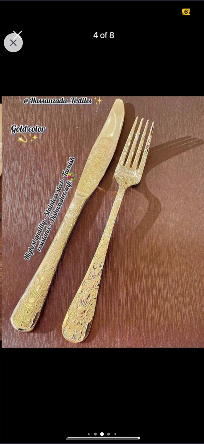 MEW 126-Piece Gold Cutlery Set in Leather Box - photo 5