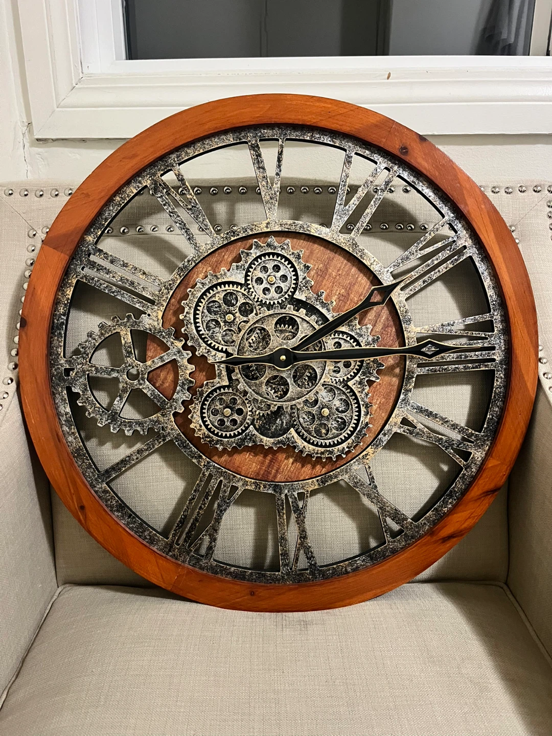 Large Industrial Style Wall Clock