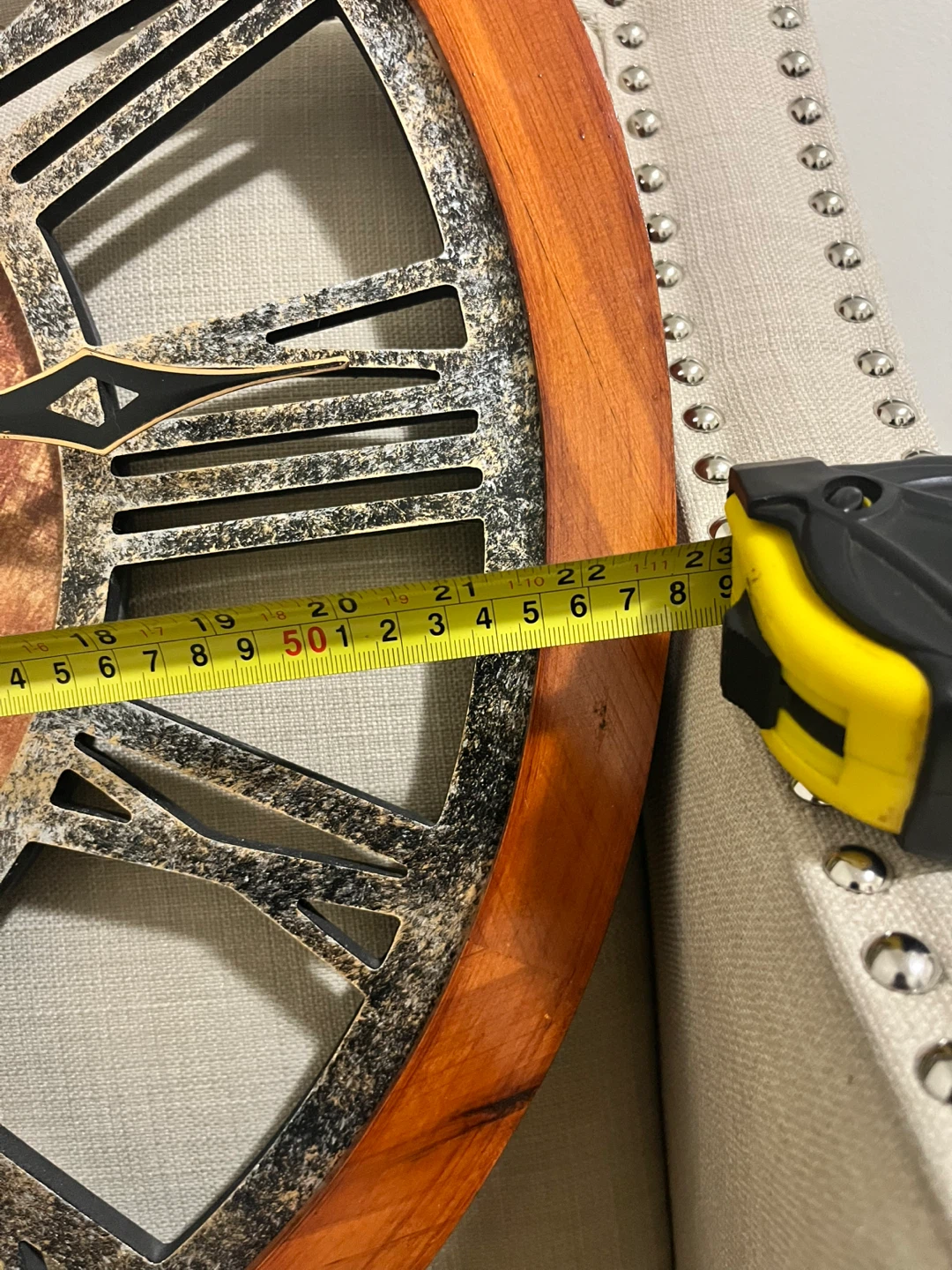 Large Industrial Style Wall Clock - photo 5