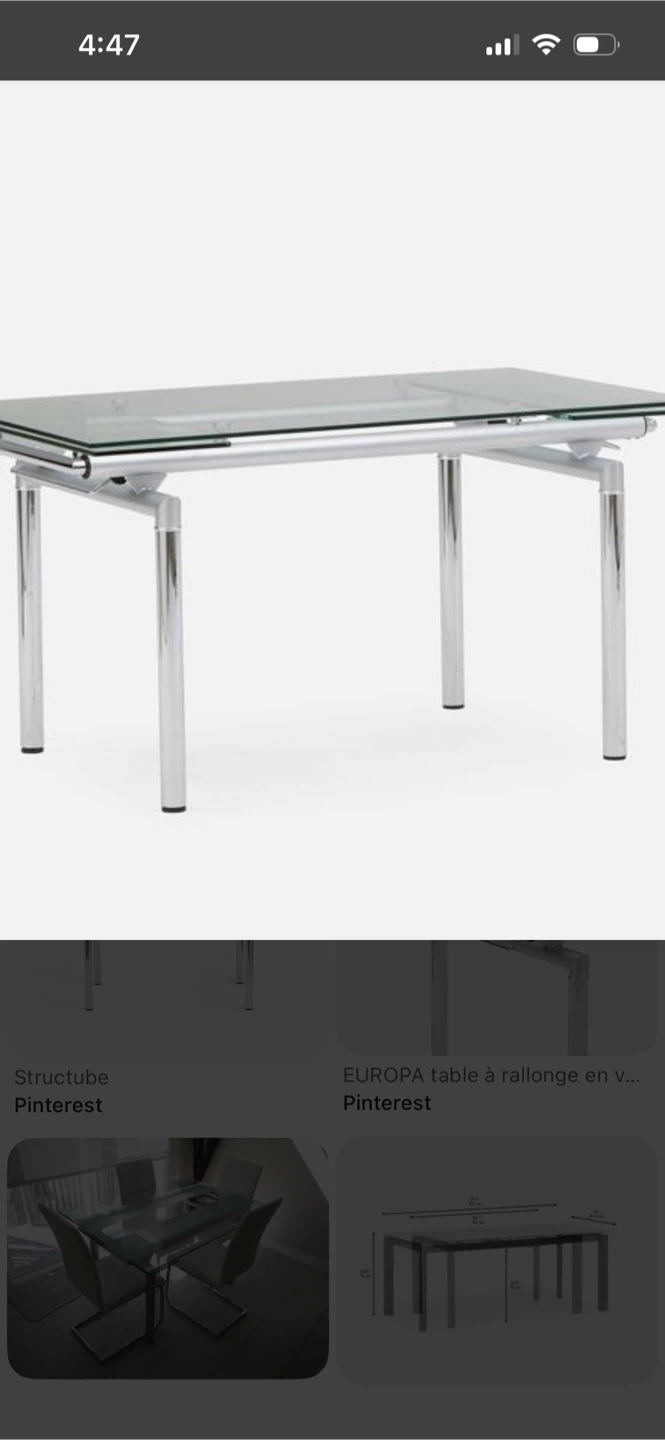 Extendable Glass Dining Table - photo 2