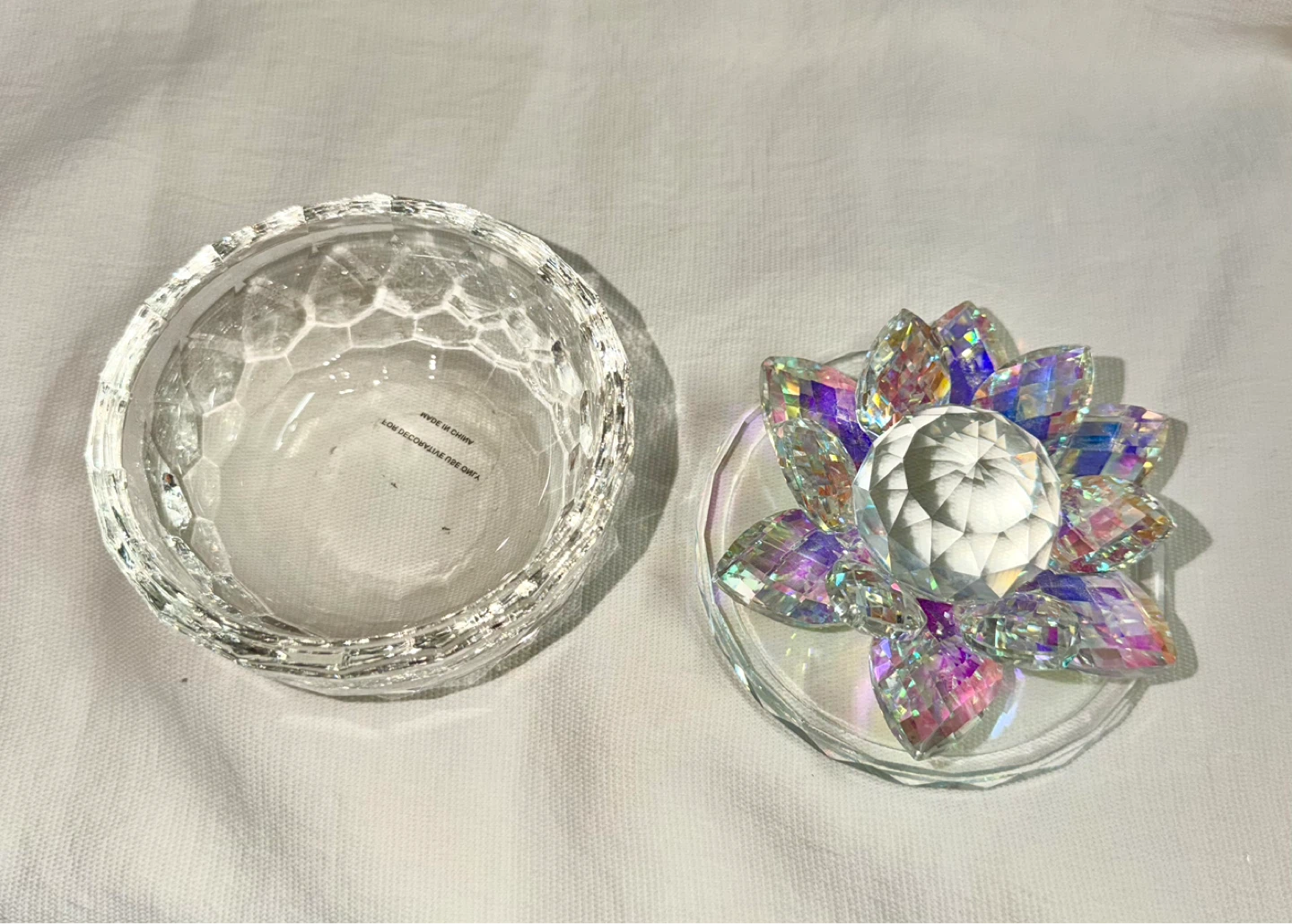 Crystal Flower Decorative Trinket Box - photo 2