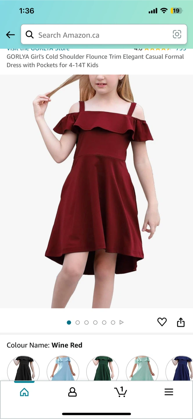 GORLYA Wine Red Cold Shoulder Dress, brand new