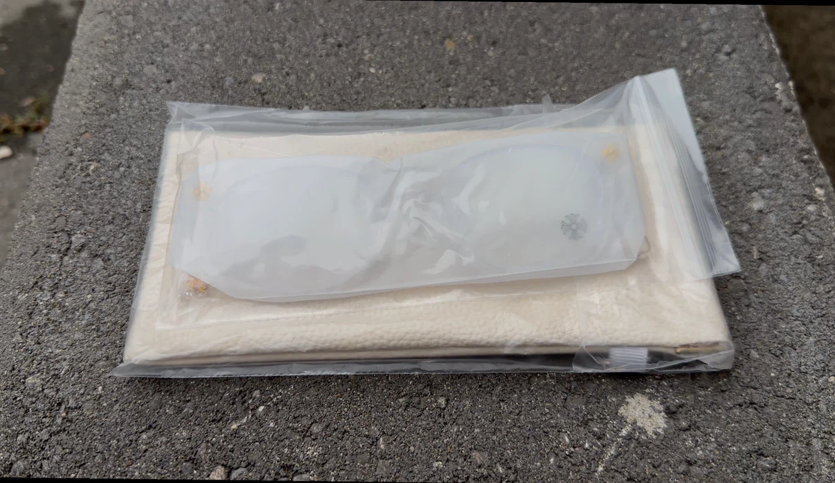 Chrome Hearts clear frame glasses