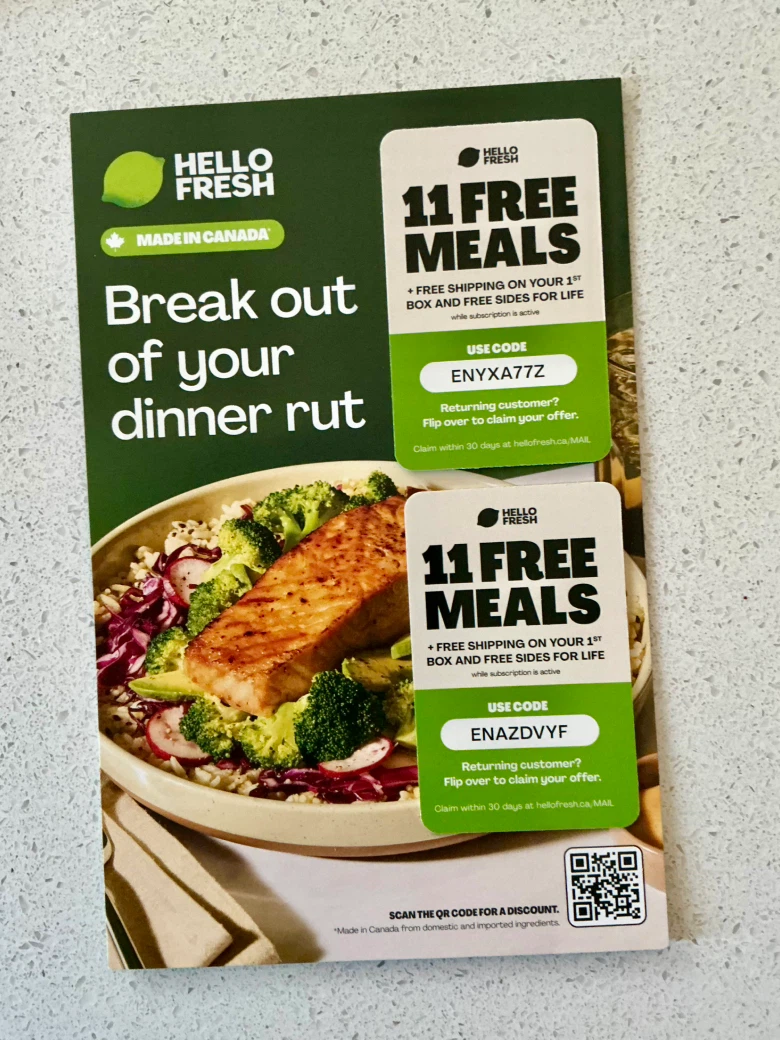 HelloFresh promotional vouchers