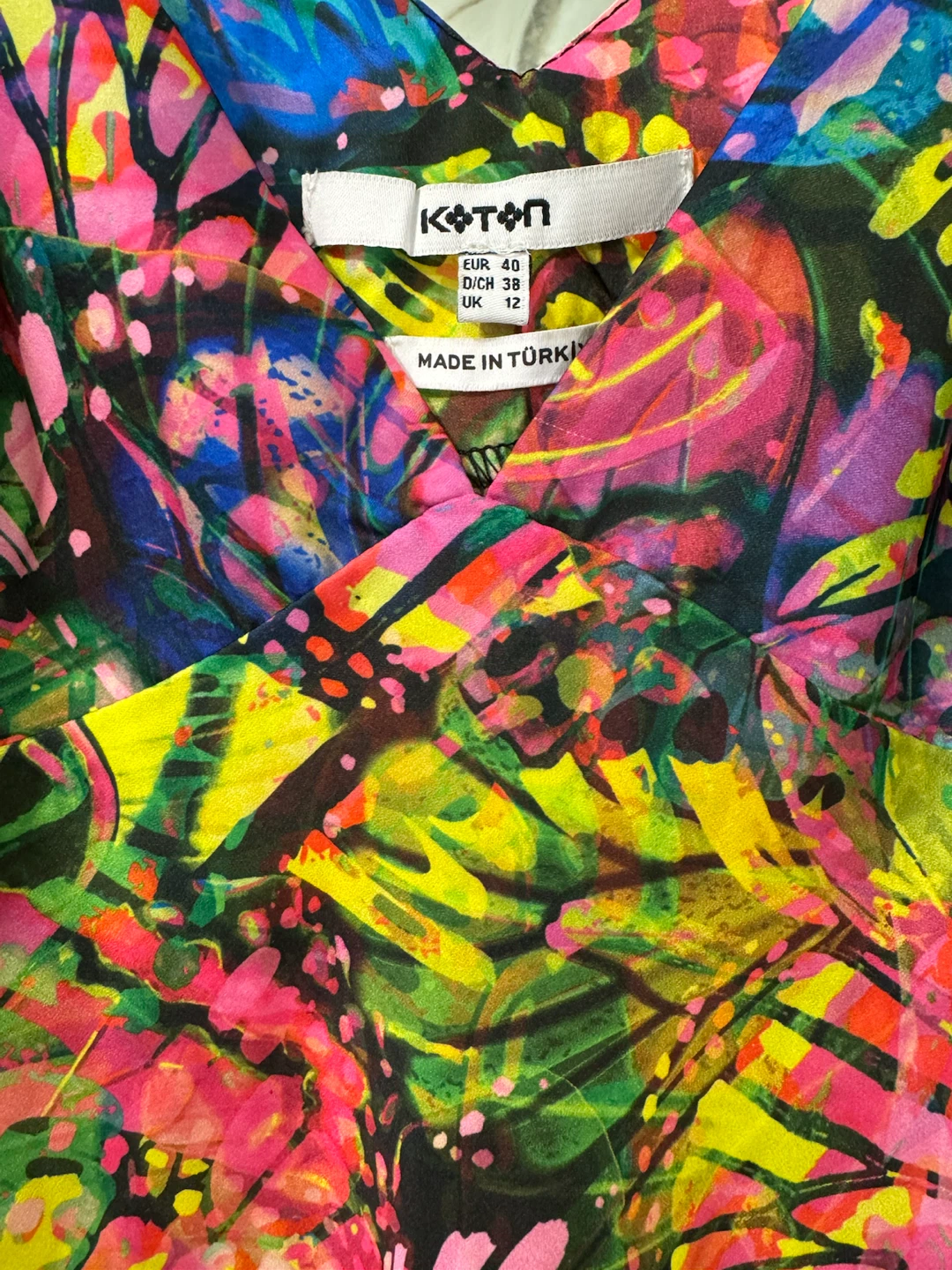Koton Colorful Butterfly Print Dress - photo 2