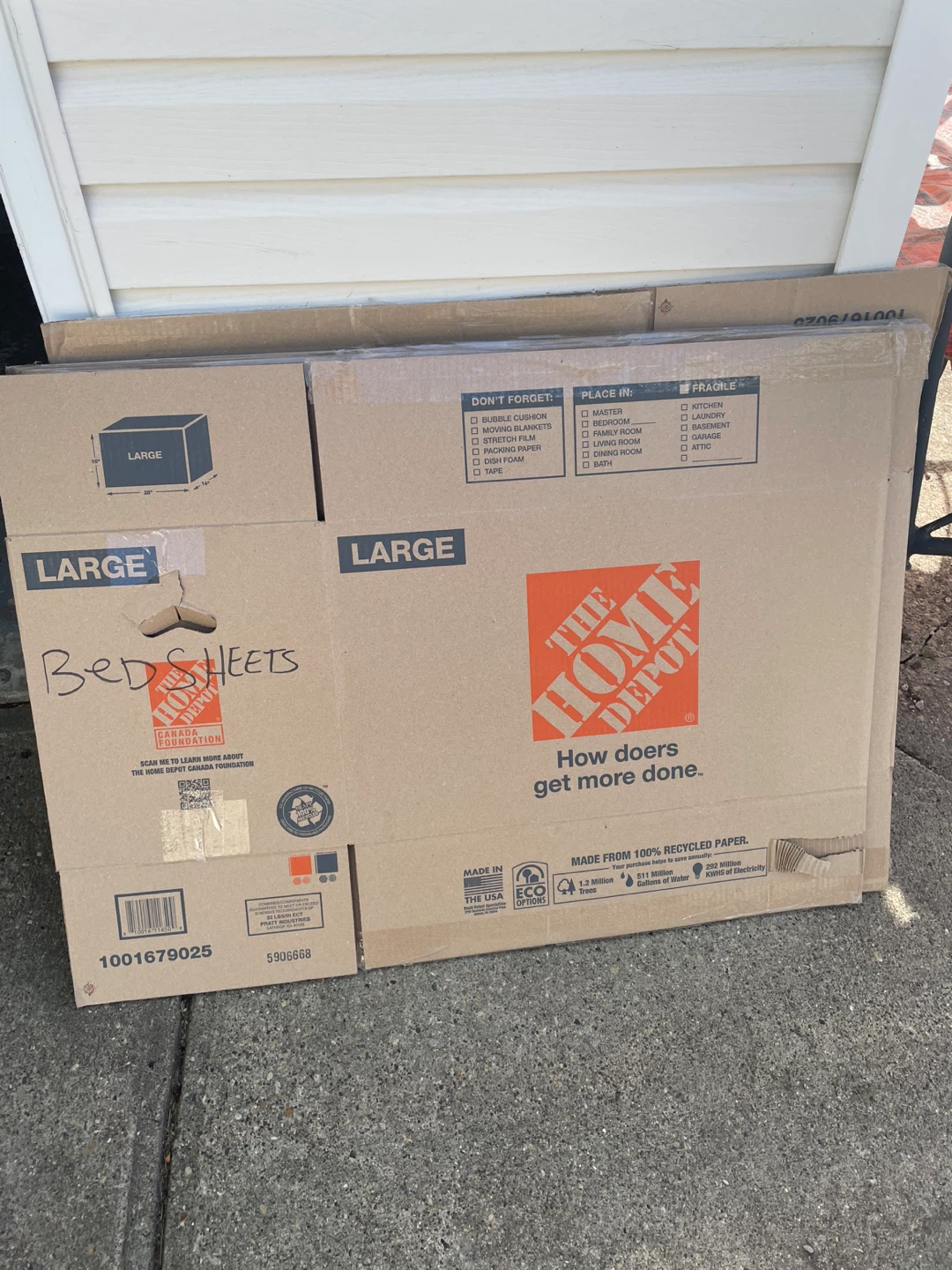 Large The Home Depot Moving Box