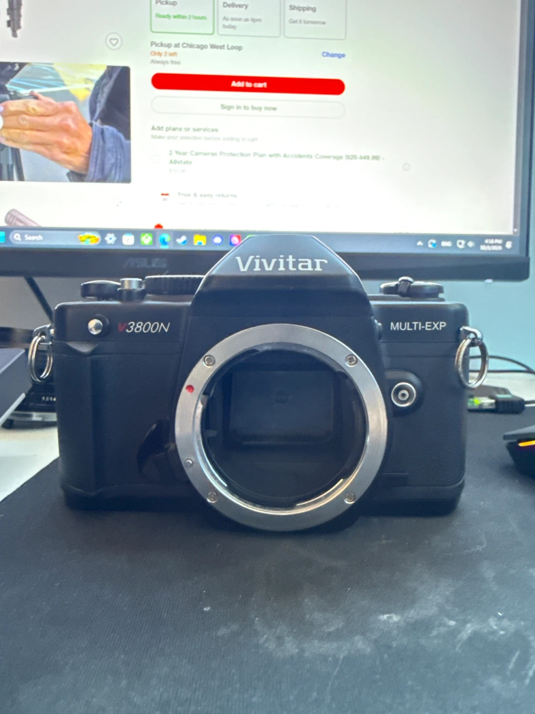 Vivitar 3800N Film Camera with 50mm F2 Ricoh Lens - photo 3