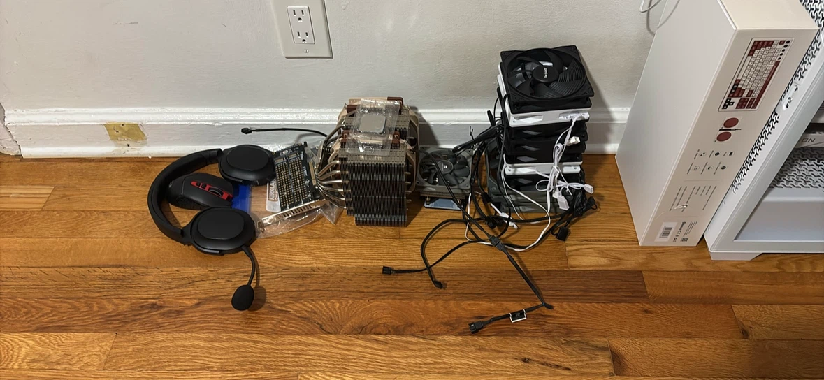 Many PC fans and other parts