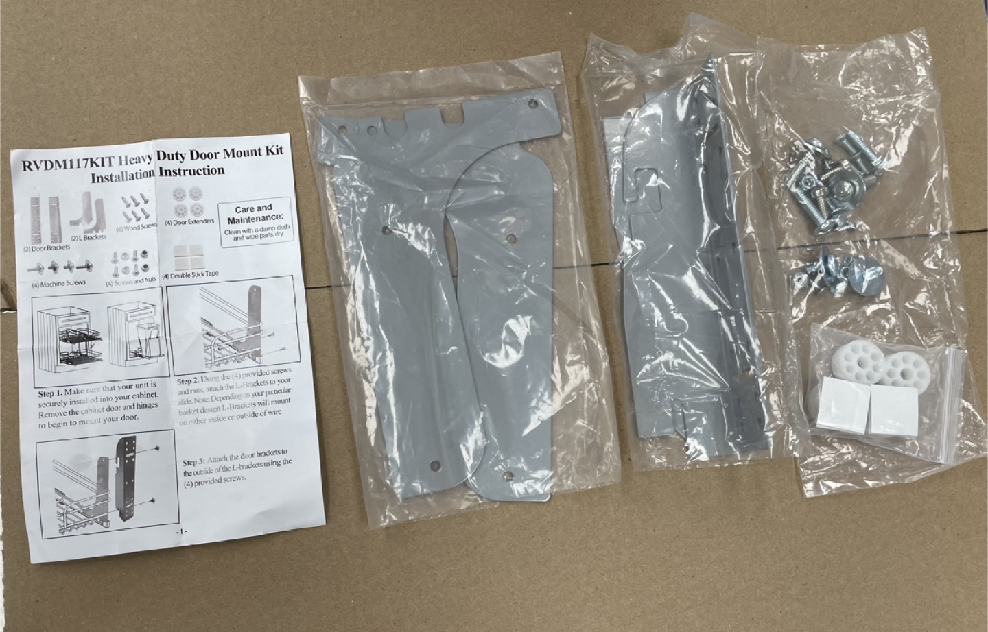 Rev-A-Shelf Heavy Duty Door Mount Kit RVDM117KIT - photo 2