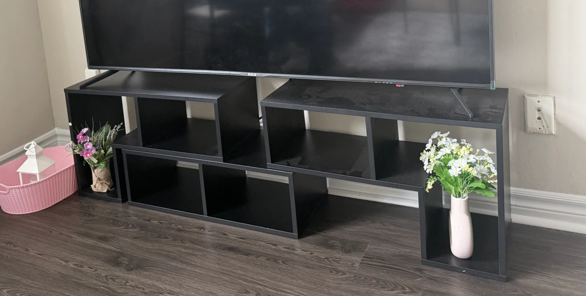 Black Modular TV Stand