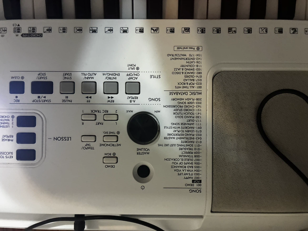 Yamaha EZ-300 Lighted Keyboard