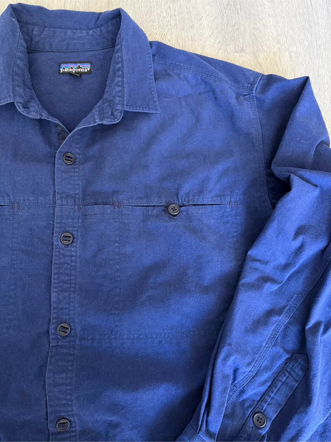 Patagonia Vintage 1980s Blue Long Sleeve Shirt - photo 3
