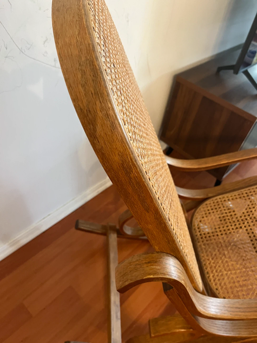 Bentwood Rattan Rocking Chair - photo 5
