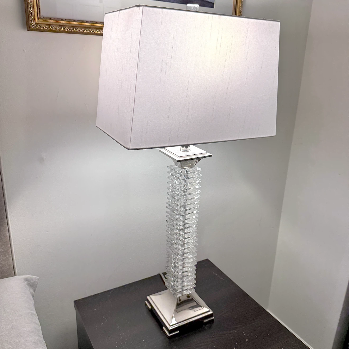 Large crystal table lamp - photo 2