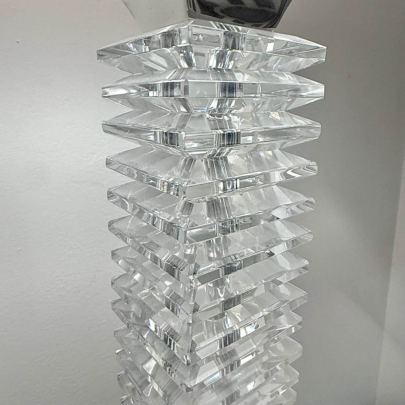 Large crystal table lamp - photo 3