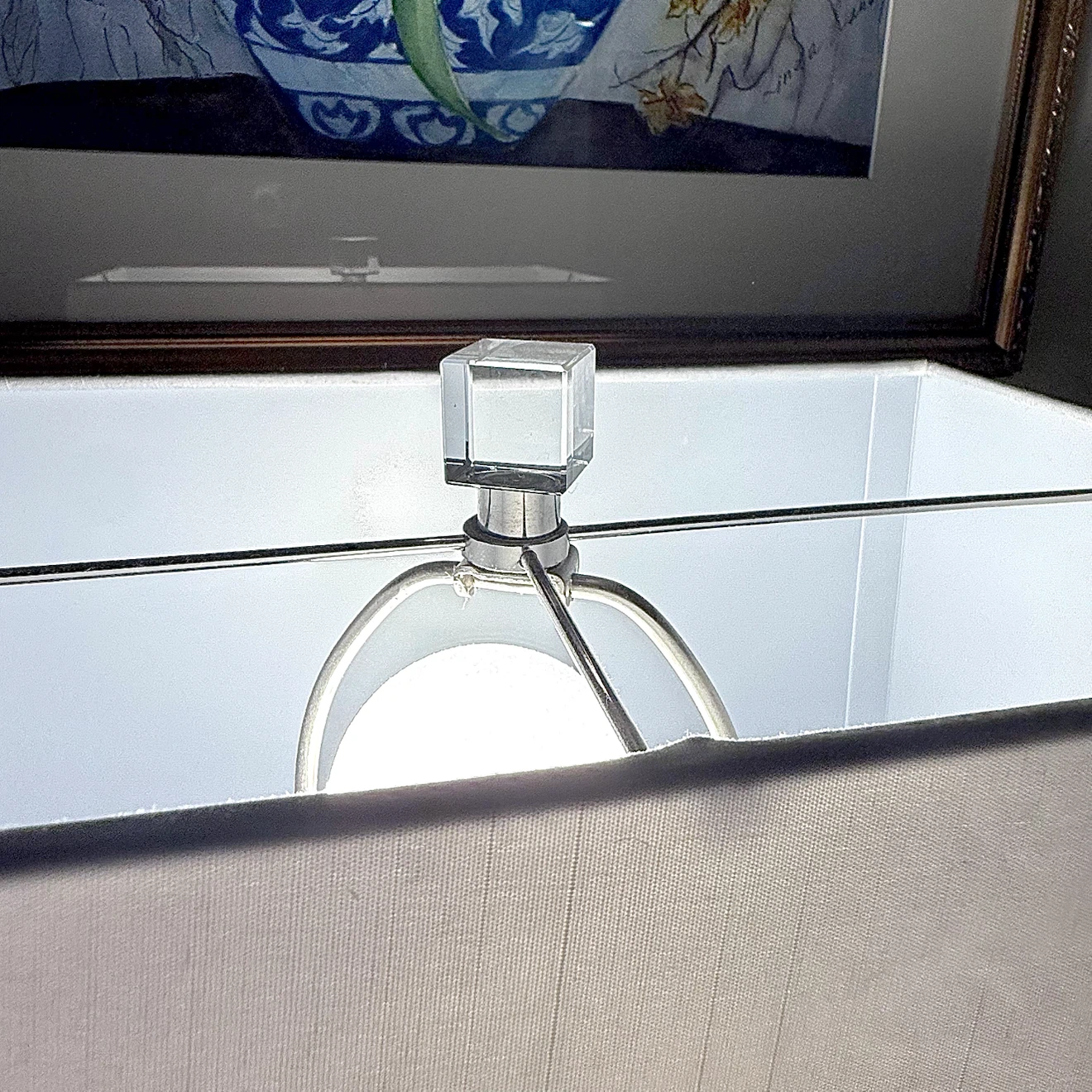 Large crystal table lamp - photo 4