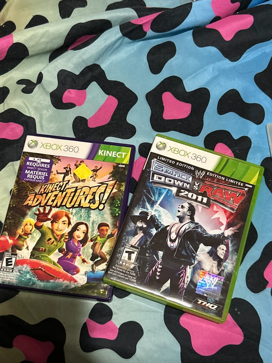 Xbox 360 Games: Kinect Adventures and WWE SmackDown vs Raw 2011