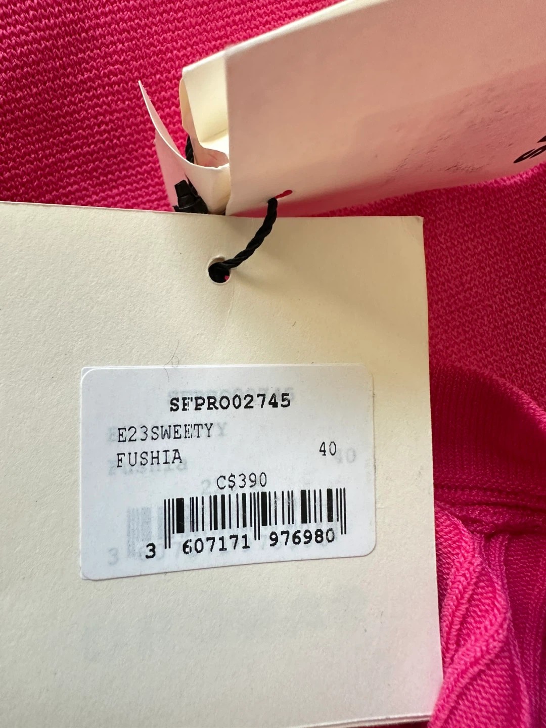 Sandro Pink Sleeveless Knit Dress Size 40 cash only