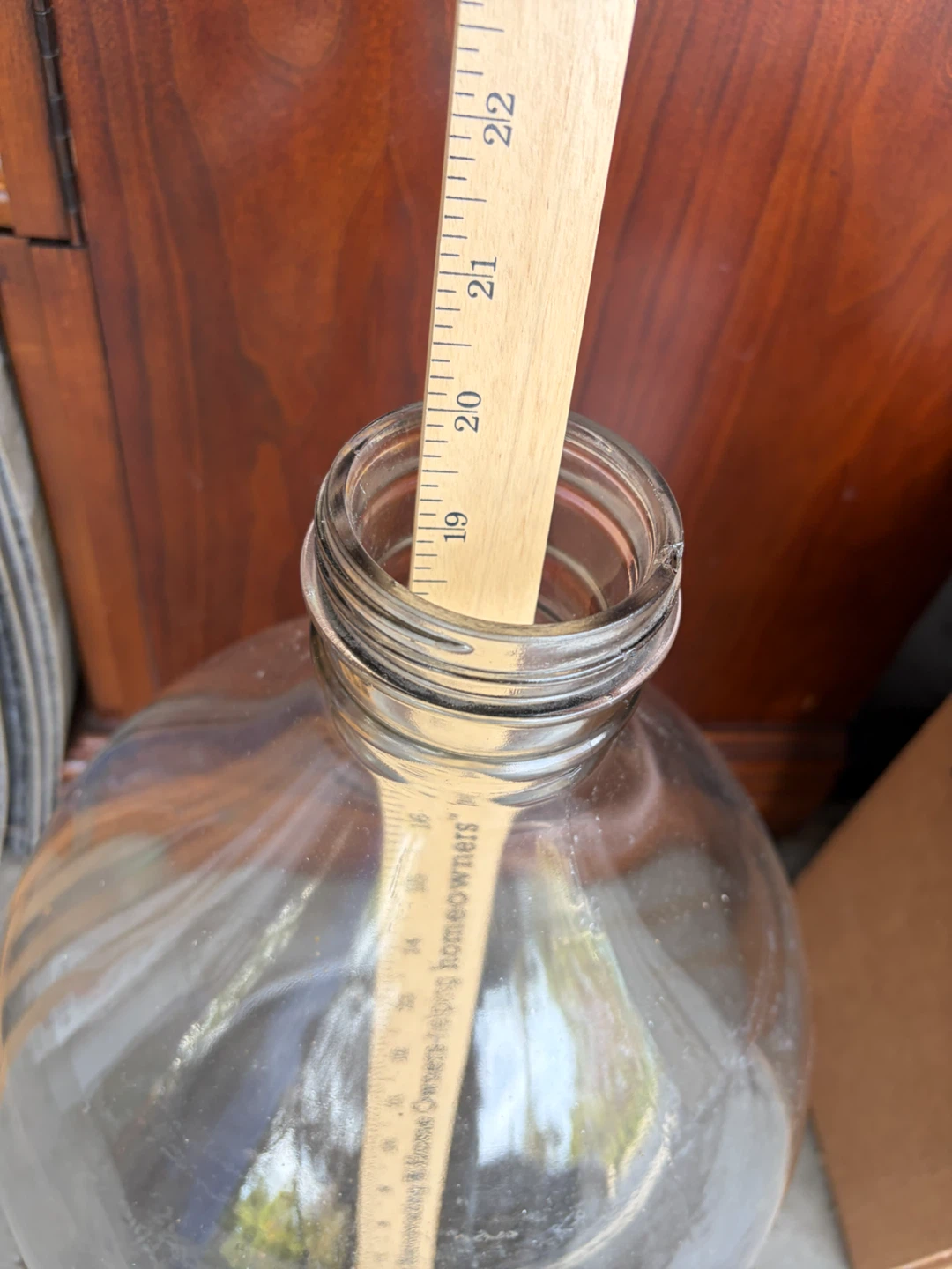 Large Clear Glass Carboy Bottle - photo 2