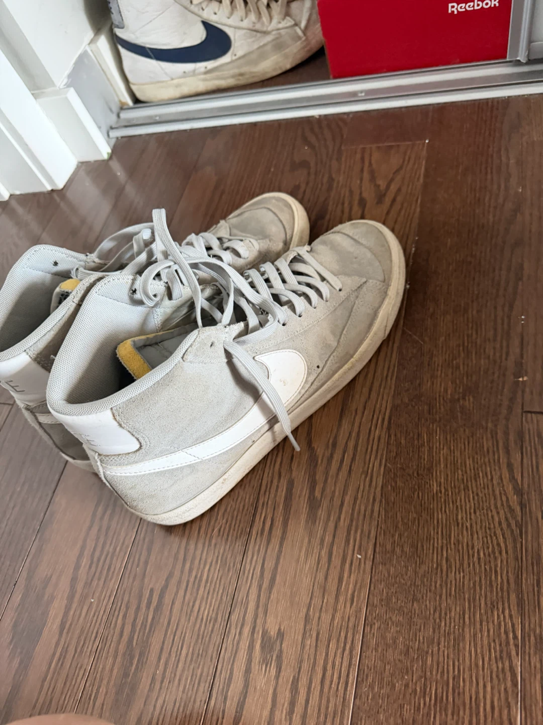 Nike Blazer Mid Grey Suede Sneakers - OBO