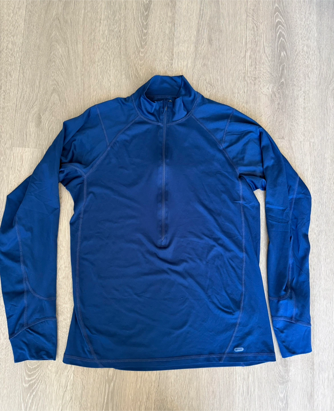 MEC Men's Blue Quarter-Zip Top