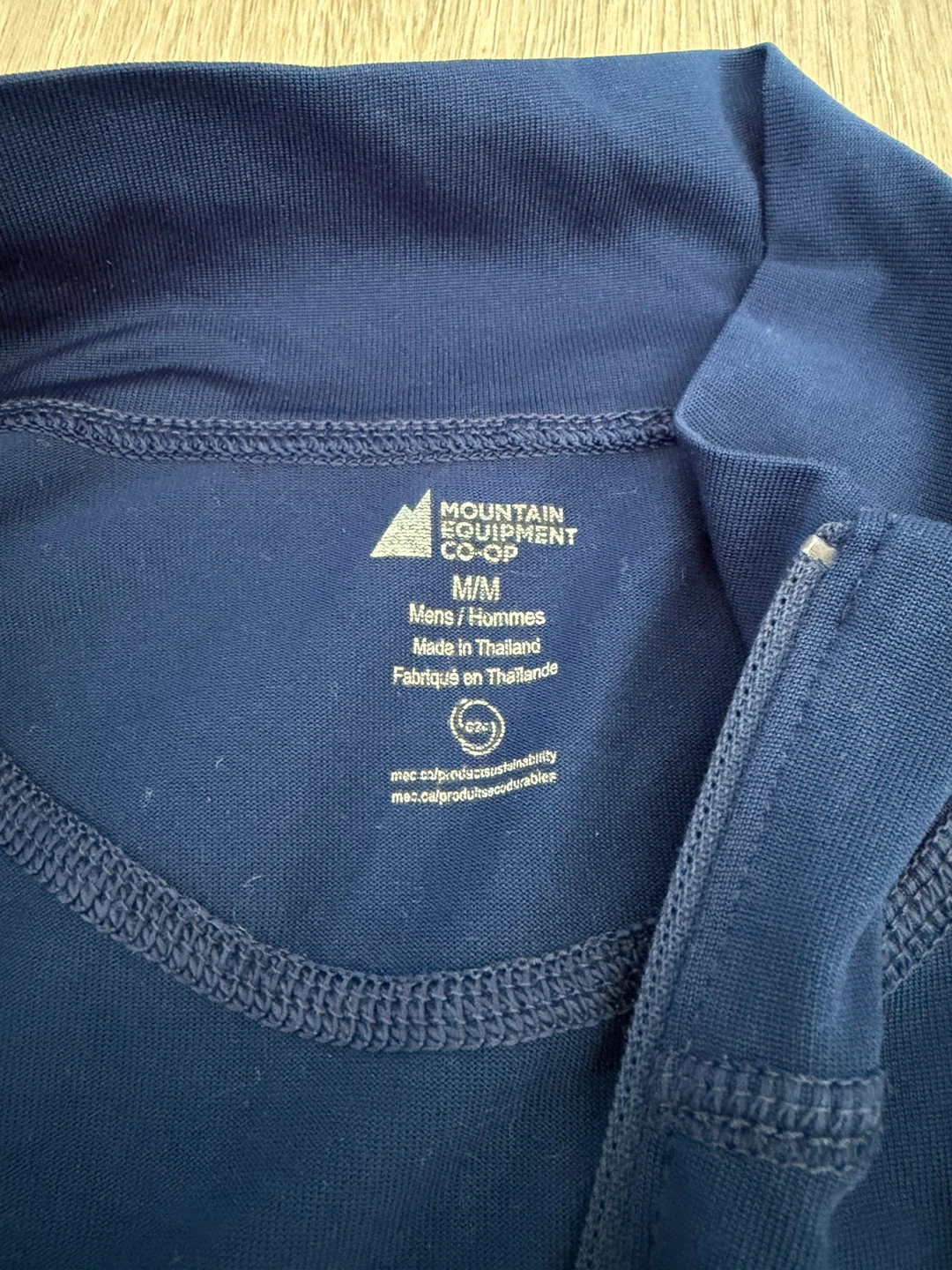 MEC Men's Blue Quarter-Zip Top - photo 3