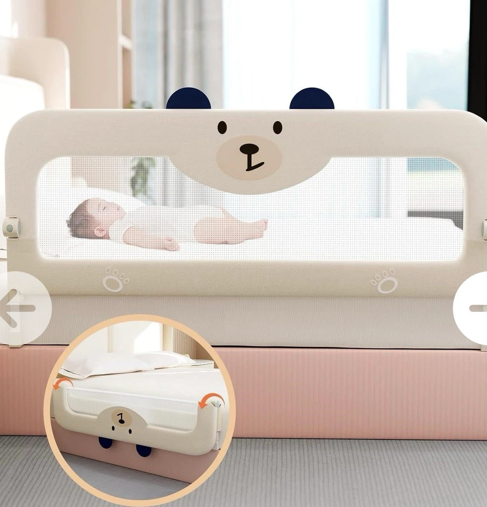 Omzer Portable Bear Baby Bed Rail
