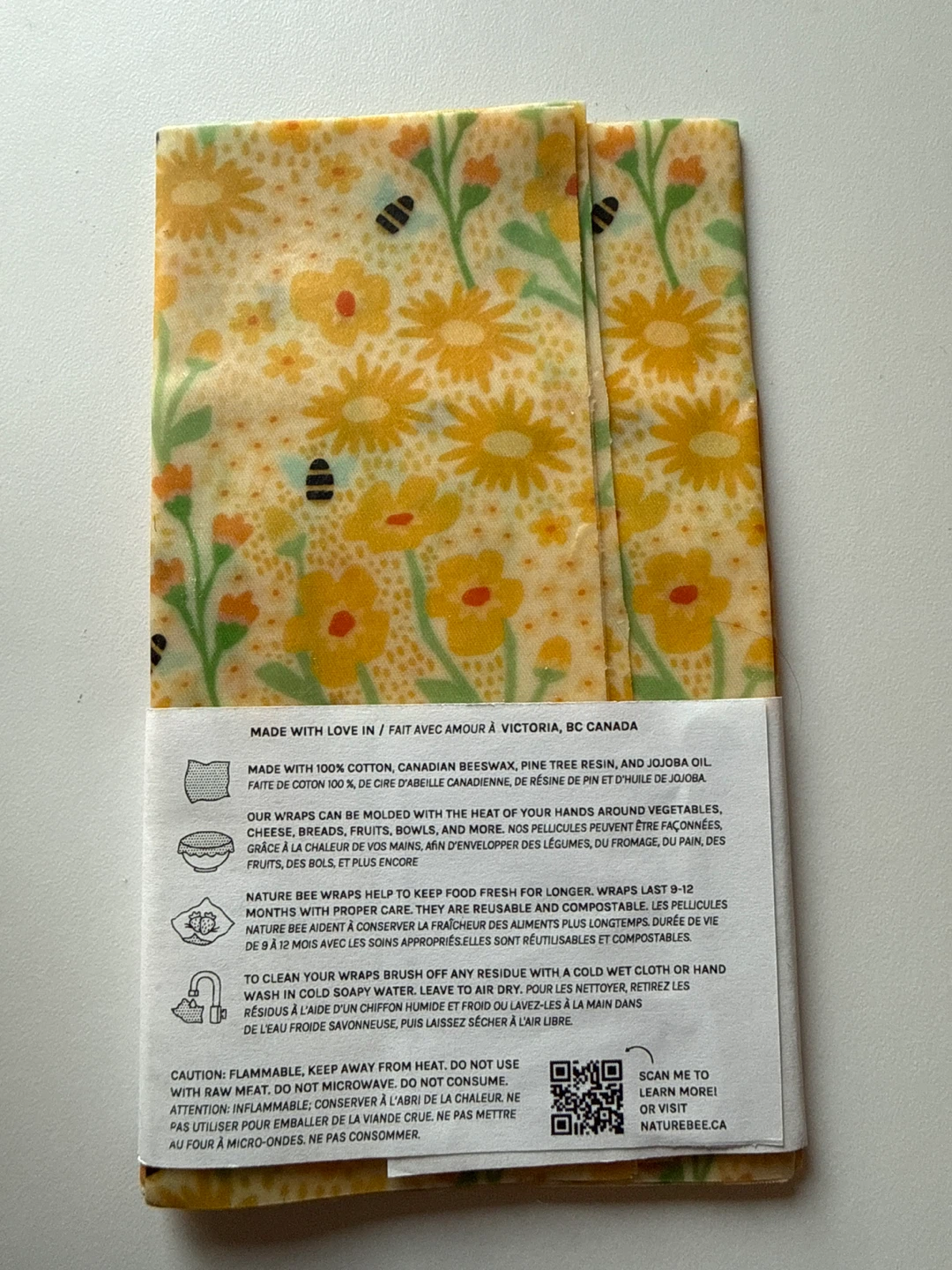 Nature Bee Reusable Beeswax Food Wraps - photo 2