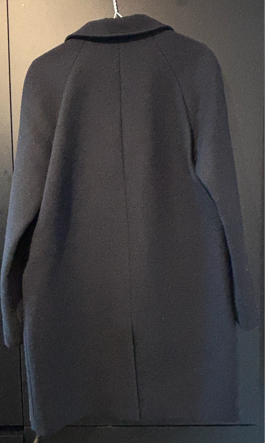 "COS" Dark Navy Wool-Blend Overcoat - photo 2