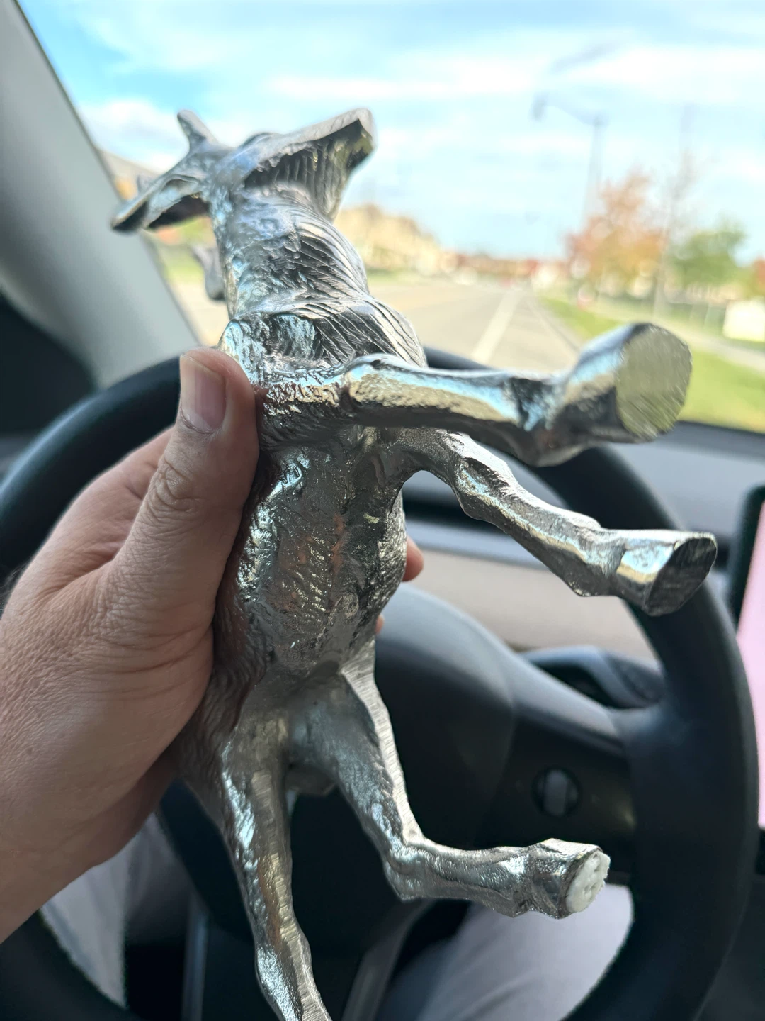 Silver-Tone Reindeer Decorative Figurine - photo 2
