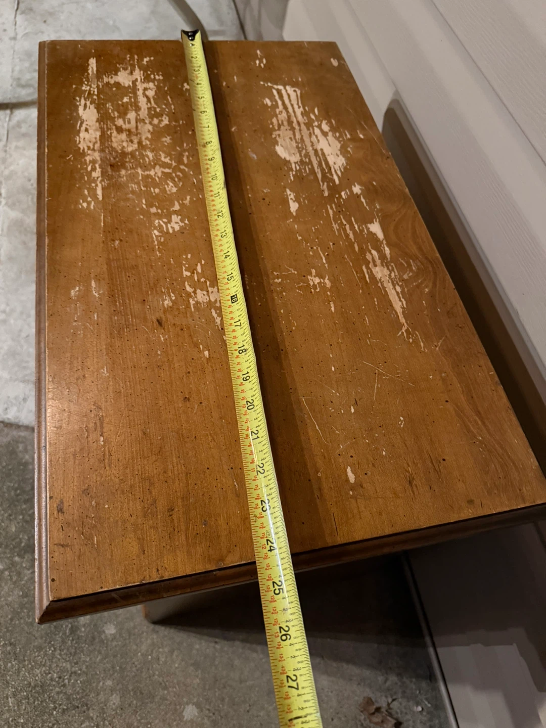 Vintage Wooden Record Cabinet Side Table - photo 5