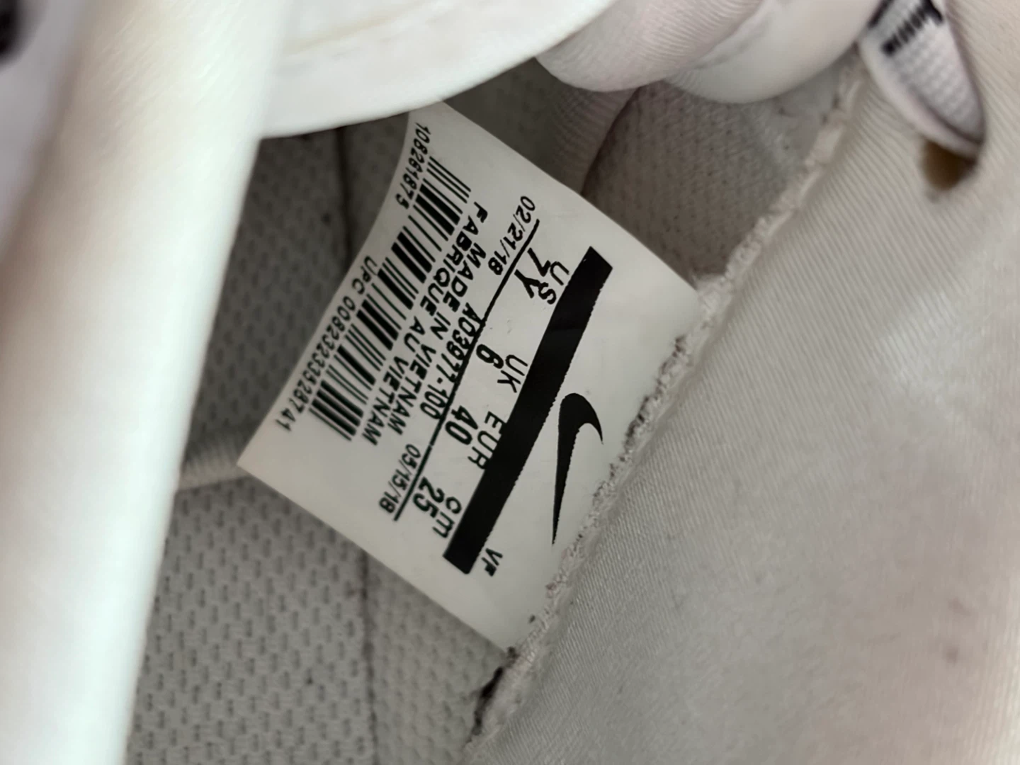 Nike Air Force 1 Low Just Do It White - photo 2