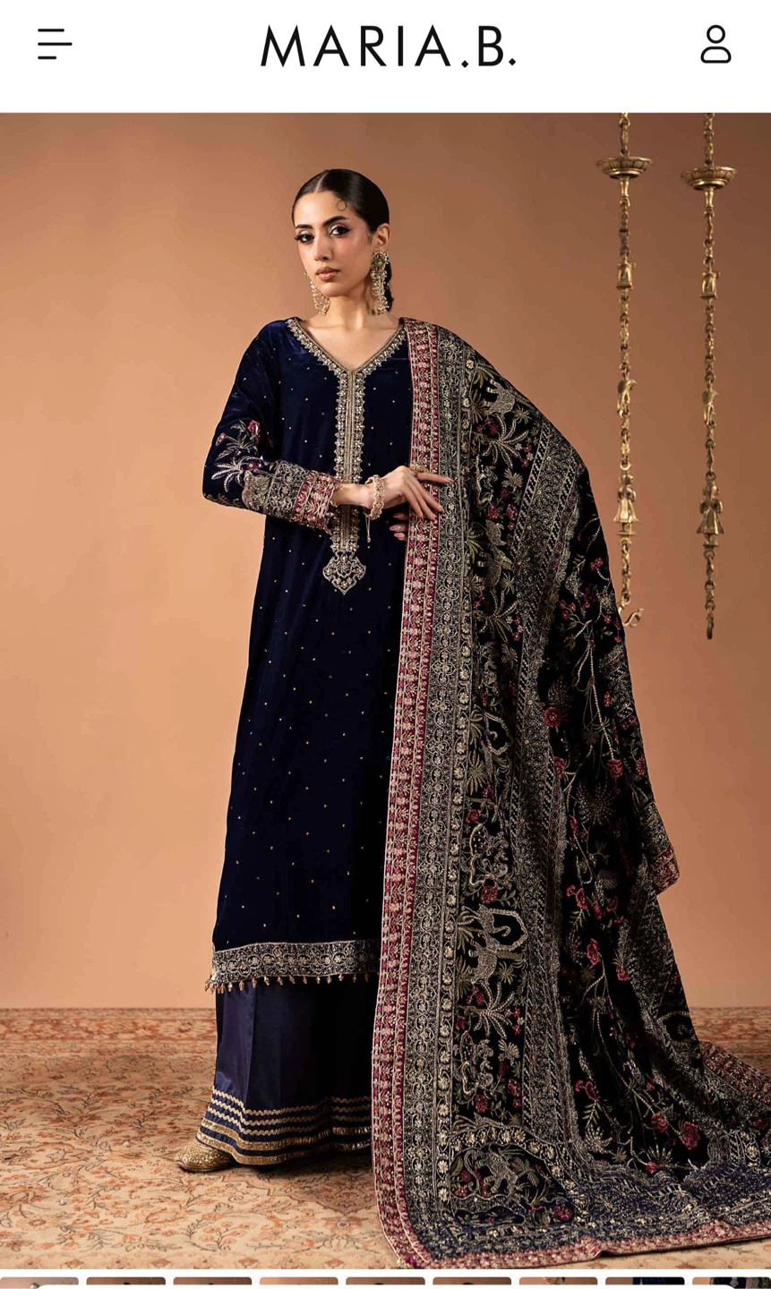 MARIA.B. 3 Piece Embroidered Palachi Suit - photo 3