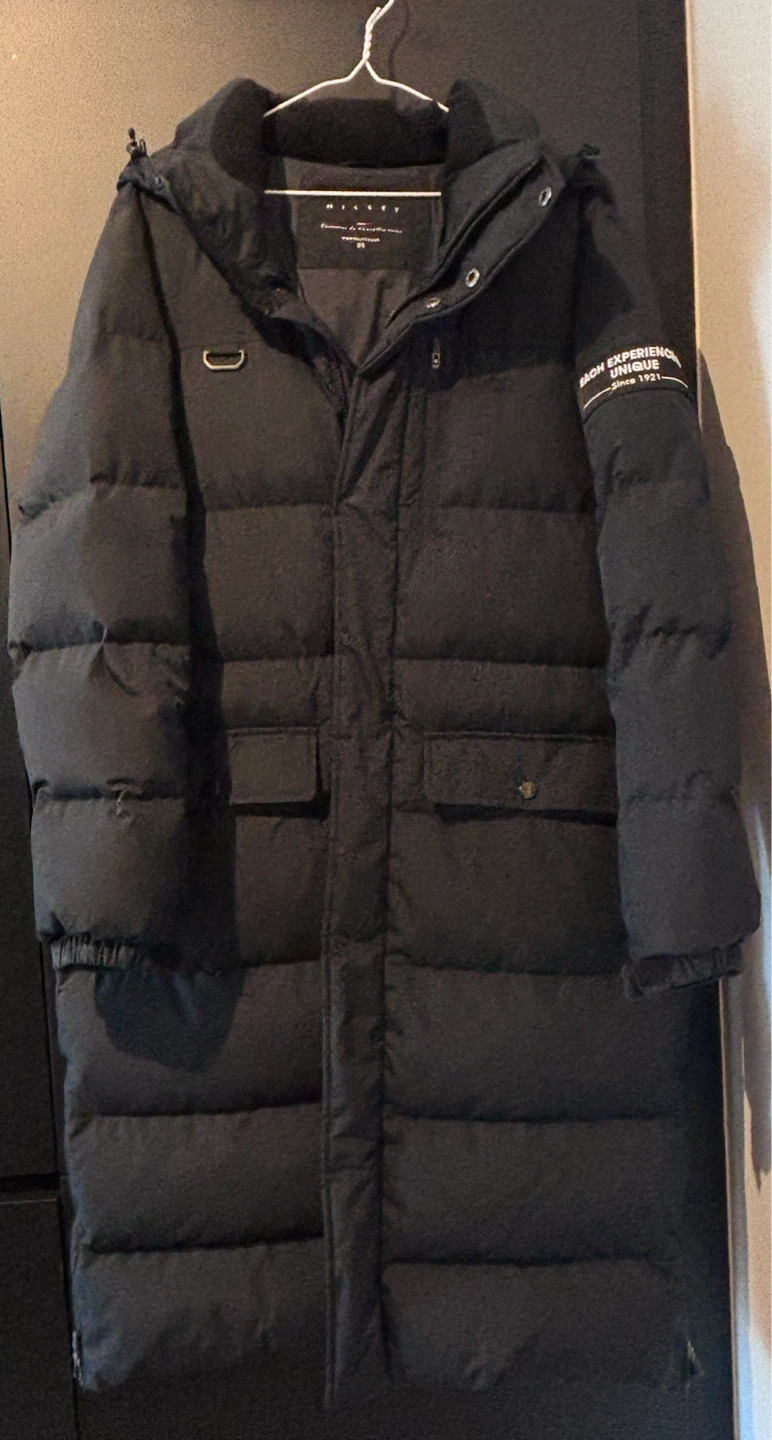 "Millet" Long Puffer Jacket Black
