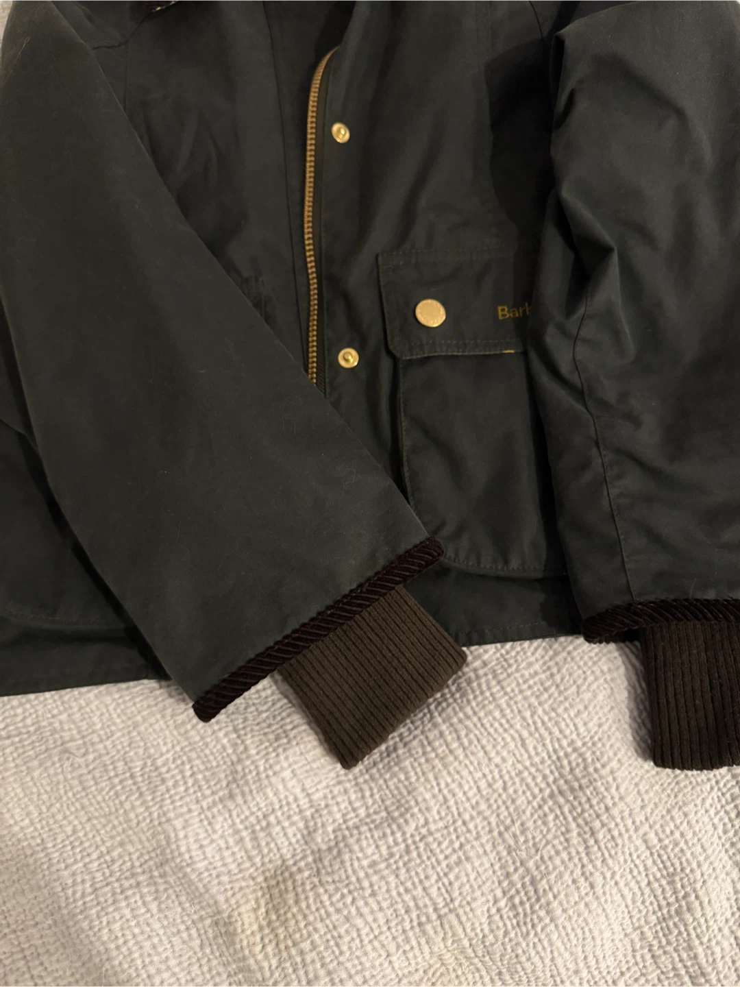 Barbour Cropped Beadnell Wax Jacket - photo 4