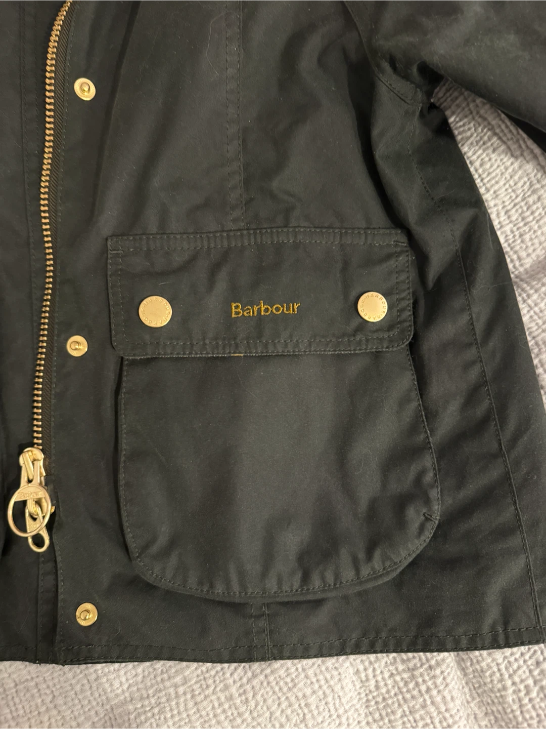 Barbour Cropped Beadnell Wax Jacket - photo 5