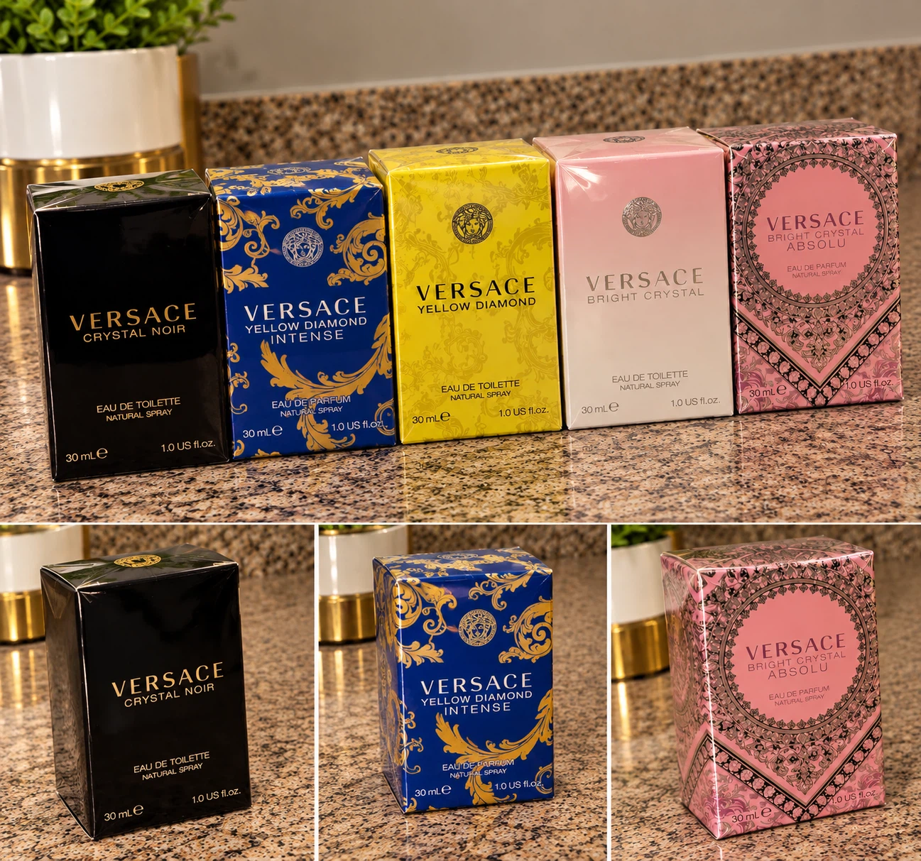 Set of 5 Versace Perfume Miniatures 30ml - photo 2
