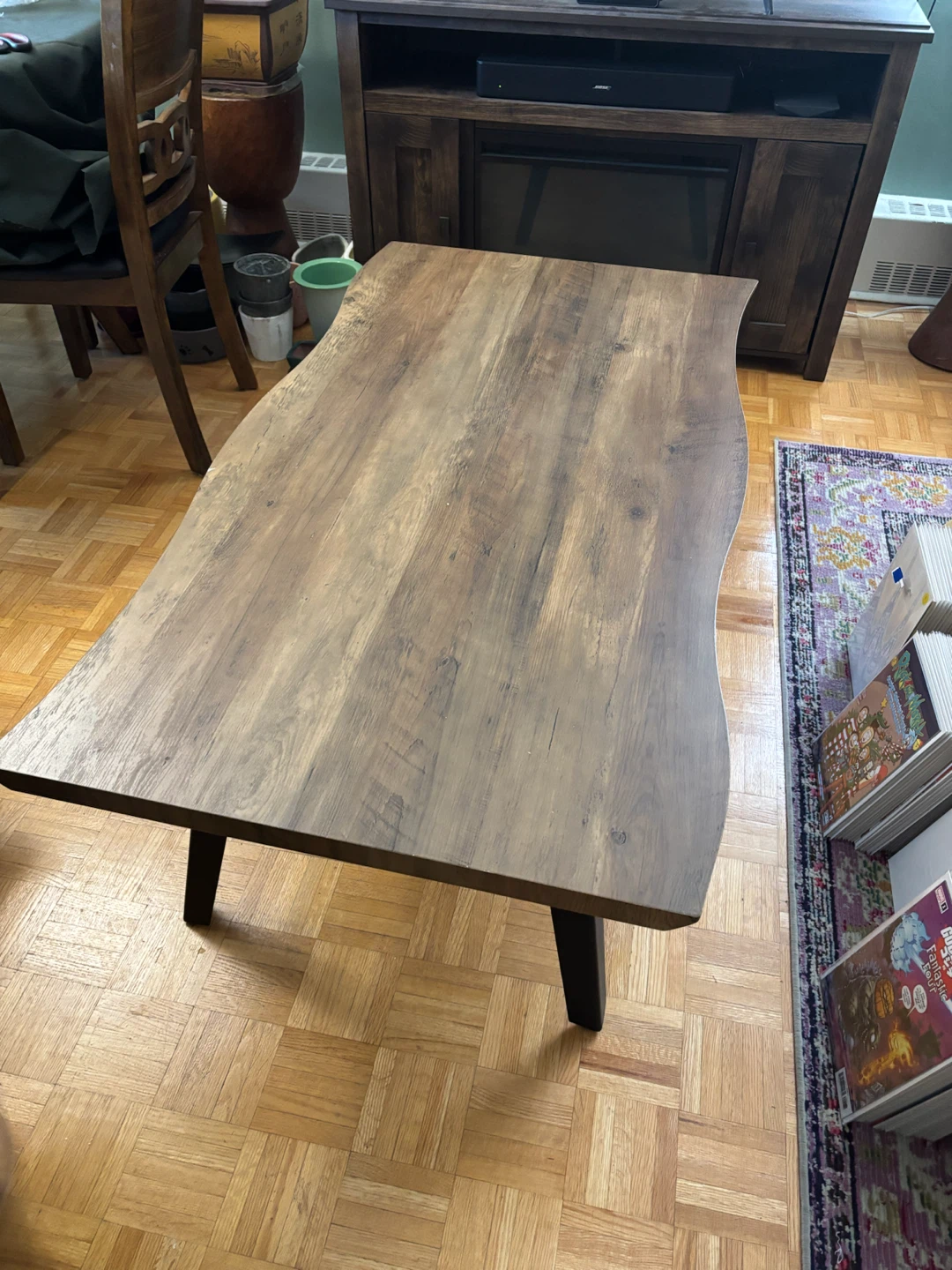 Live edge coffee table