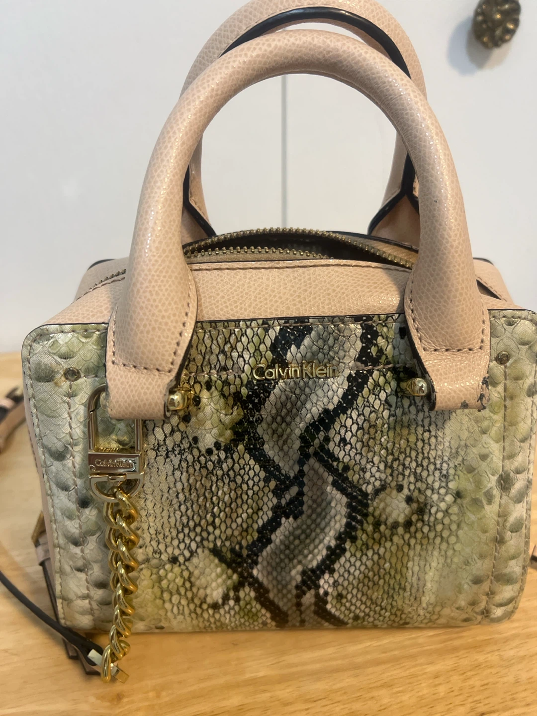 Calvin Klein Snake Print Mini Satchel - photo 2