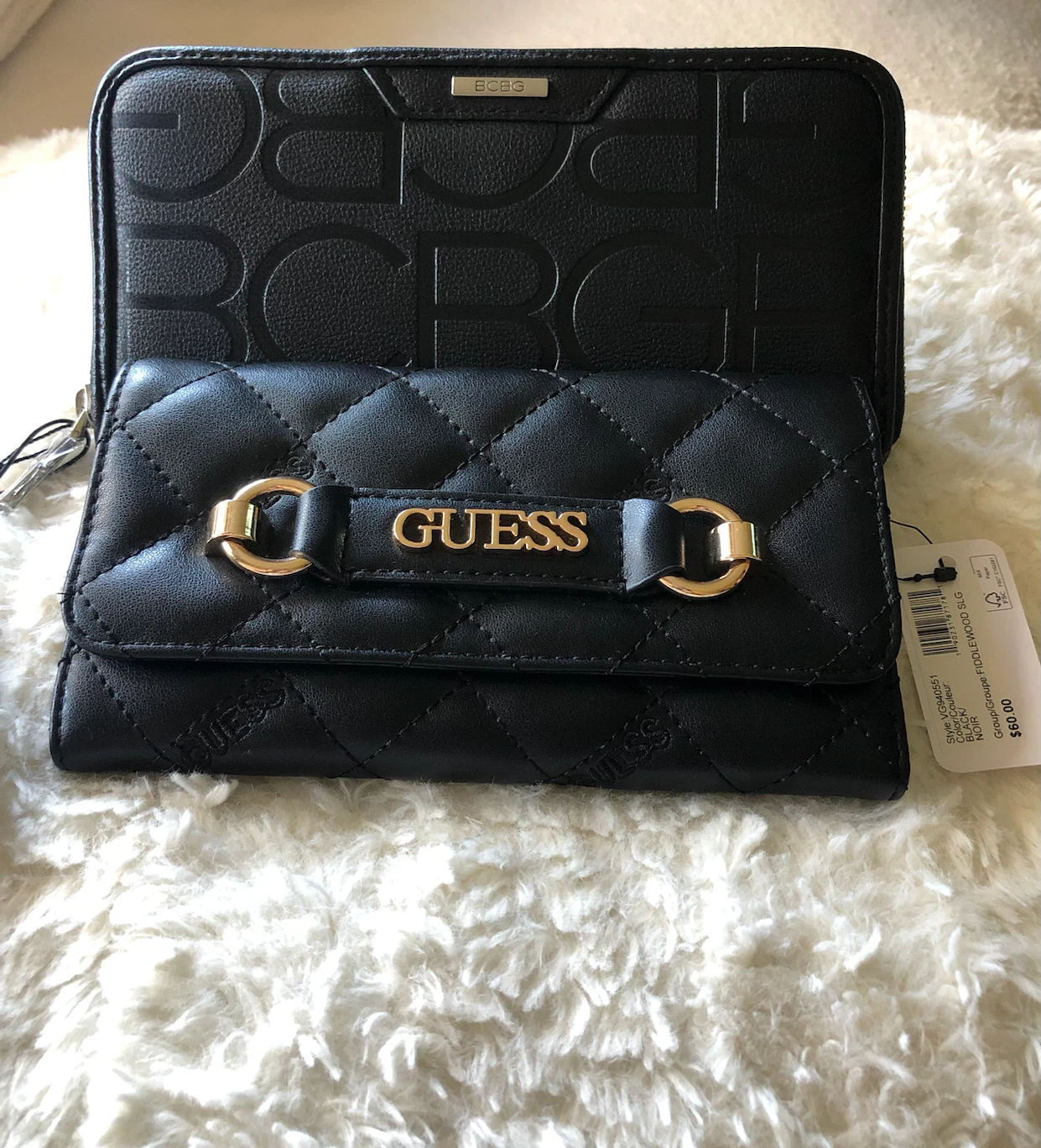 BCBG Generation and Guess Wallets