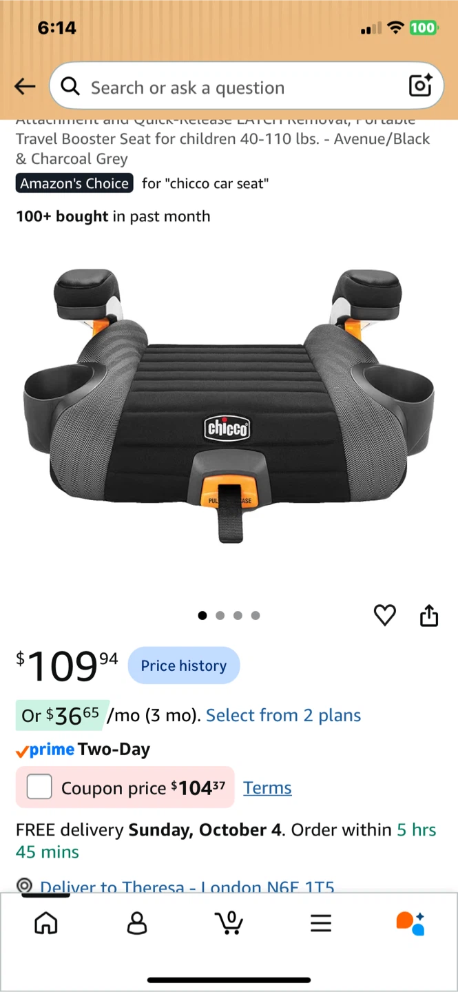 Chicco GoFit Plus Backless Booster Car Seat - photo 5