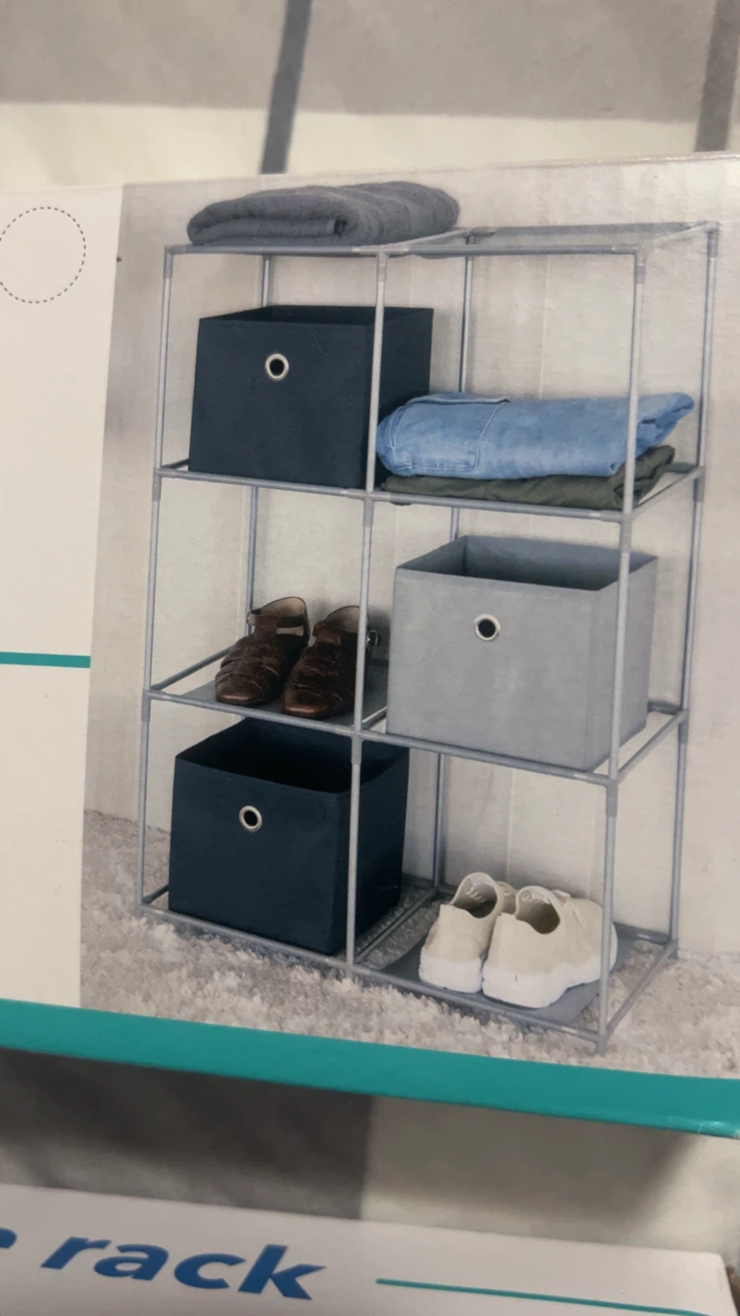 2 boxes of C.O.S. 6-Cube Storage Rack